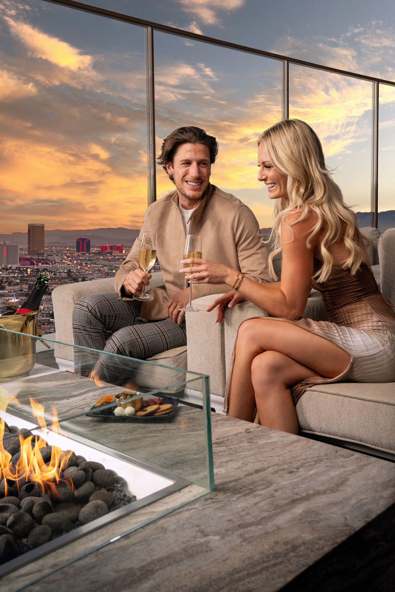 sunset package las vegas skyline rooftop downtown las vegas